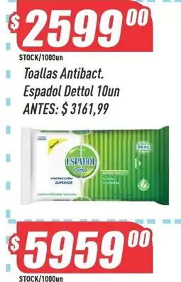 Supermercados Comodin Espadol toallas antibact. oferta