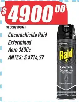 Supermercados Comodin Raid cucarachicida aero 360cc oferta