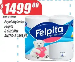 Supermercados Comodin Felpita papel higienico oferta