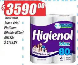 Supermercados Comodin Higienol toallas oferta
