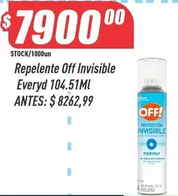 Supermercados Comodin Off repelente invisible everyday oferta