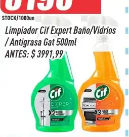 Supermercados Comodin Cif limpiador expert baño/vidrios / antigrasa gat oferta