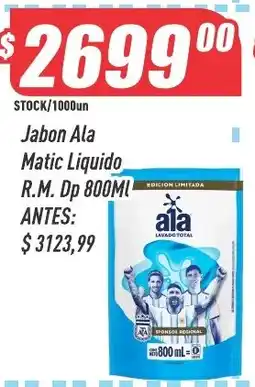 Supermercados Comodin Ala jabon ala matic liquido oferta