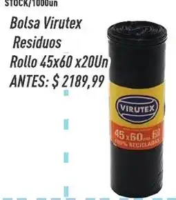Supermercados Comodin Virutex bolsa residuos oferta