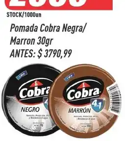 Supermercados Comodin Cobra pomada cobra negra marron oferta