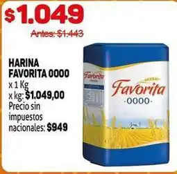 Makro Favorita - harina 0000 oferta