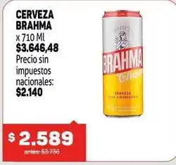 Makro Brahma - cerveza oferta