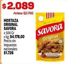 Makro Savora - mostaza oferta
