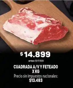 Makro Cuadrada a/v y feteado oferta