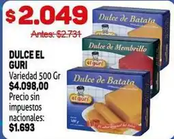 Makro Variedad - dulce de batata oferta