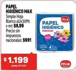 Makro M&k - papel higiénico oferta