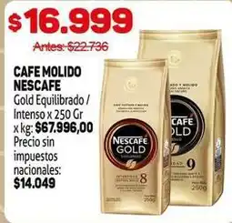 Makro Nescafé - café molido intenso oferta