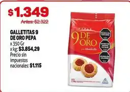 Makro 9 de oro - galletitas de oro pepa oferta