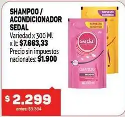 Makro Sedal - shampoo / acondicionador oferta