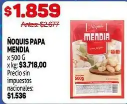 Makro Mendia - nhoquis papa oferta