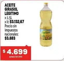 Makro Legítimo - aceite girasol oferta