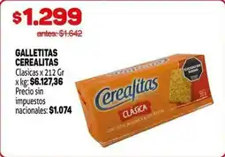 Makro Cerealitas - galletitas cerealitas clásicas oferta