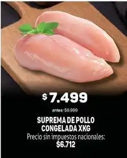 Makro Suprema de pollo congelada oferta