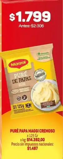 Makro Maggi - puré de papas oferta