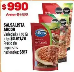 Makro Arcor - salsa lista oferta