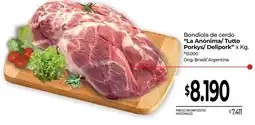 La Anonima Bondiola de cerdo oferta