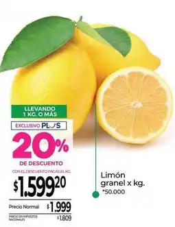 La Anonima Limón granel oferta
