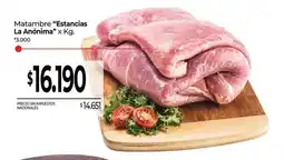 La Anonima Asado con hueso oferta