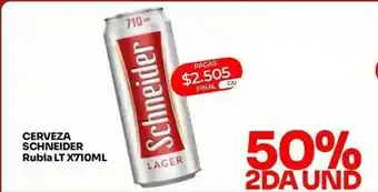 Schneider - cerveza rubia lt x710ml