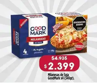 Makro Good mark - milanesas de soja oferta