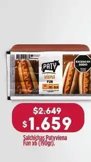 Makro Paty - salchichas vienas fun x6 oferta