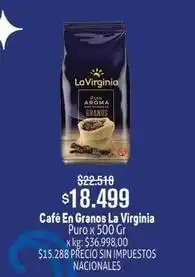 Makro La virginia - café en granos puro oferta