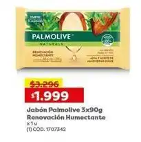Makro Palmolive - jabón renovación humectante 3x90g oferta