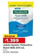 Makro Palmolive - jabón líquido nutri-milk 200 ml oferta