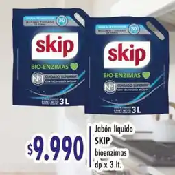 Supermercados Caracol Skip jabón líquido bioenzimas dp oferta