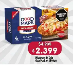 Makro Good mark milanesas de soja oferta