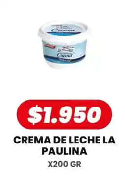 Autoservicio Capo La paulina crema de leche oferta