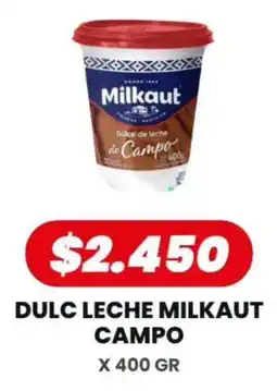 Autoservicio Capo Milkaut dulce de leche de campo oferta