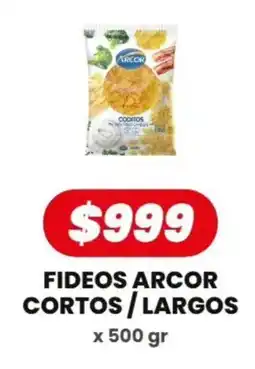 Autoservicio Capo Arcor fideos cortos largos oferta