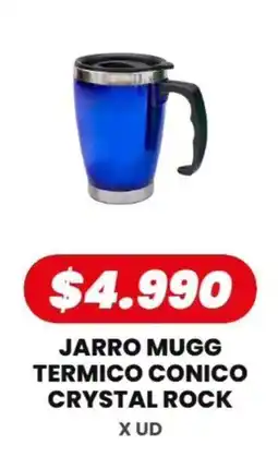 Autoservicio Capo Crystal rock jarro mugg termico conico oferta