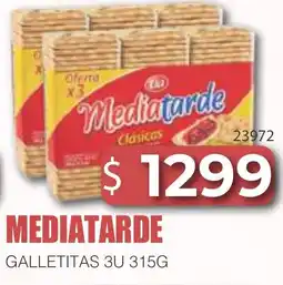 Masivos Mediatarde galletitas 3u oferta