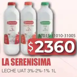 Masivos La serenisima leche uat 3%-2%-1% oferta