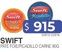 Masivos Swift pate foie/picadillo carne oferta