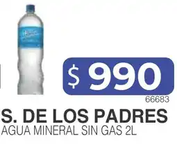 Masivos S. de los padres agua mineral sin gas oferta
