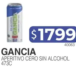 Masivos Gancia aperitivo cero sin alcohol oferta