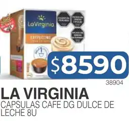 Masivos La virginia capsulas cafe dg dulce de leche 8u oferta