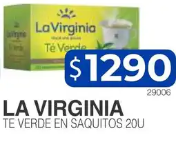 Masivos La virginia te verde en saquitos 20u oferta