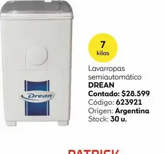 Coppel Lavarropas semiautomático drean family 7 max oferta