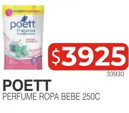 Masivos Poett perfume ropa bebe oferta