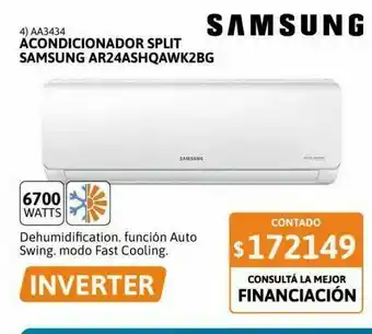 Samsung Aire acondicionado samsung 6700w oferta