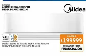 Samsung Aire acondicionado split midea 9310w oferta